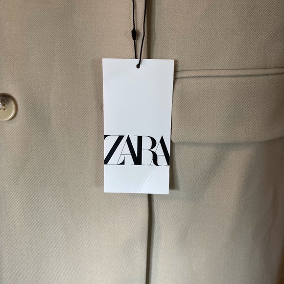 NWT Zara Double Breasted Dress Coat - Picture 5 of 9